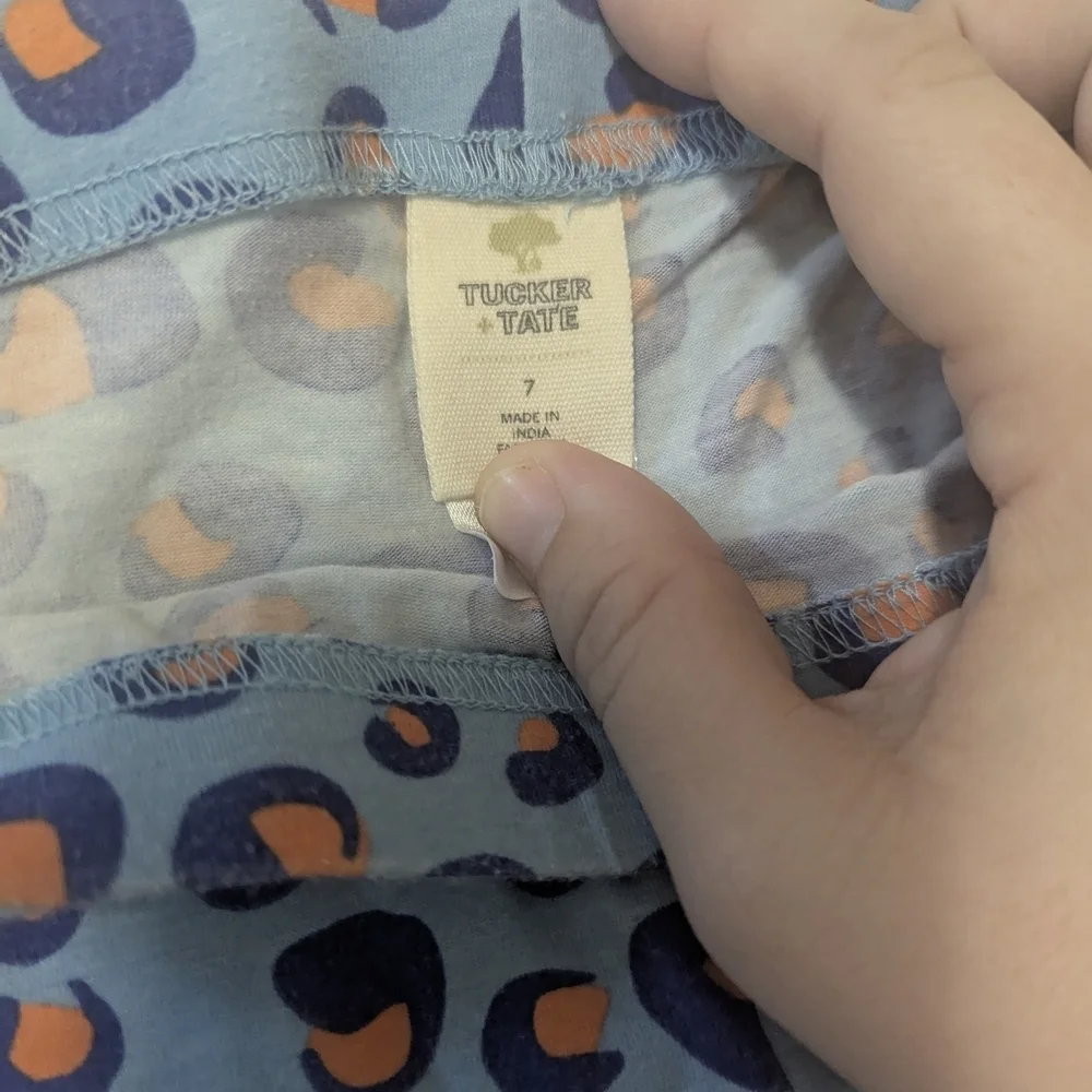 Tucker + Tate Blue and Orange Leggings with Stretchy Fit